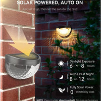 Solar Fence Lights. Handy and Easy to use (Pack of 4)
