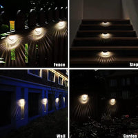 Solar Fence Lights. Handy and Easy to use (Pack of 4)